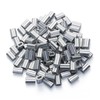 150PCS 1/8" Aluminum Crimping Loop Sleeve for Wire Rope and