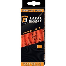 Elite Hockey PRO-X7 Skate Laces (X7-Orange, 108")