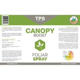 TPS NUTRIENTS Canopy Boost Foliar Spray for All Plants, Boosts Photosynthesis and Corrects Common Yellowing, 1 Gallon (128 oz)