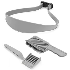 3 Stück Haarschneidekamm Set, Verstellbare Fade Kamm Haare Schneiden übergang Barber Kamm, Haarschneide Schablone Verstellbare Haarschneide Schablone Silikon Haarschneide Schablone für Herren Salon