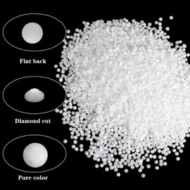 Lnngub 6000 Pcs Diamond Art Painting Beads,Diamond Art Beads Resin Diamond Art Replacement Beads Diamond Art Diamonds Flat Bottom Round Diamonds for Diamond Art DIY Craft