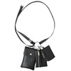 Gravela GL-005 BK Multi-Ring Shoulder Neck Pouch, Smartphone Pouch, Card