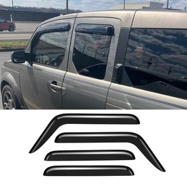 Puermto 94725 Sunproof Waterproof Side Window Wind Deflector, 4pcs Protective Replacements Rain Guards Set, Window Visor fit for 2003-2011 Honda Element