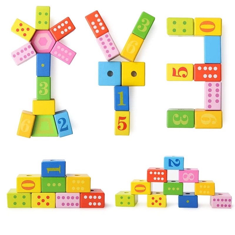 BOHS Caterpillar Threading Game - Toddler Learning Counting, Numbers and