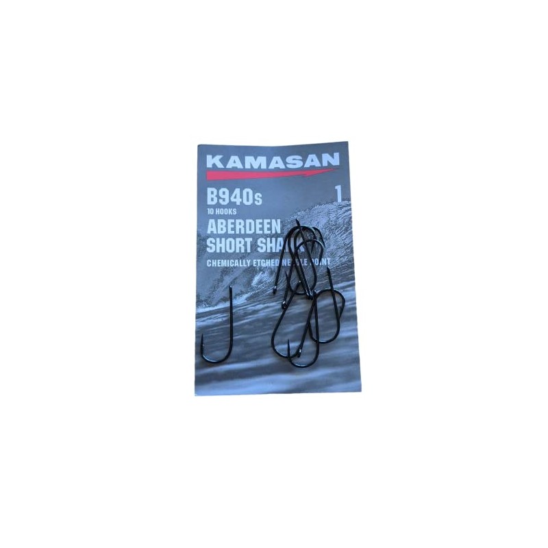 Kamasan B940 Aberdeen Short Shank Hooks - Size 1