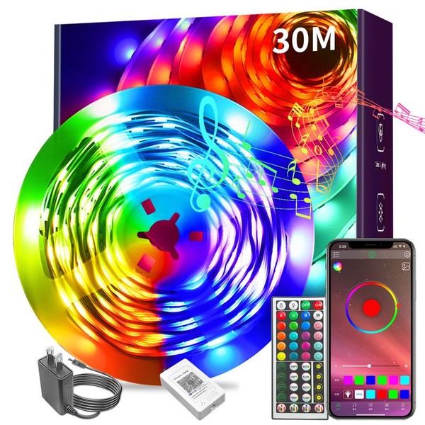 200FT 100FT 50FT LED Strip Lights with APP and Remote