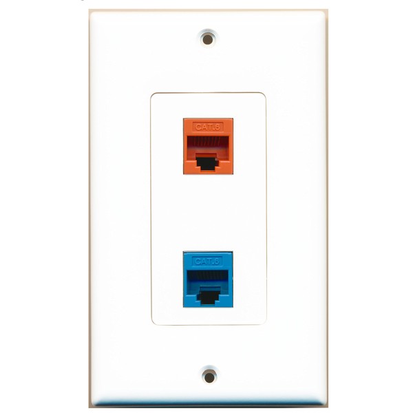 RiteAV 1 Port Cat6 Ethernet Orange 1 Port Cat6 Ethernet