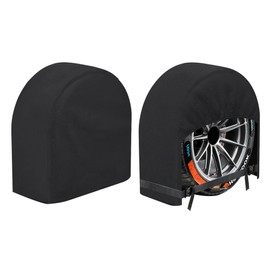 K-Musculo RV Tire Covers 2-Pack, 5 Layer Nonwoven Waterproof Wheel Covers for RV Wheel Travel Trailer Camper Truck SUV, Fit 27-29 Inch Tire Diameter (Black)