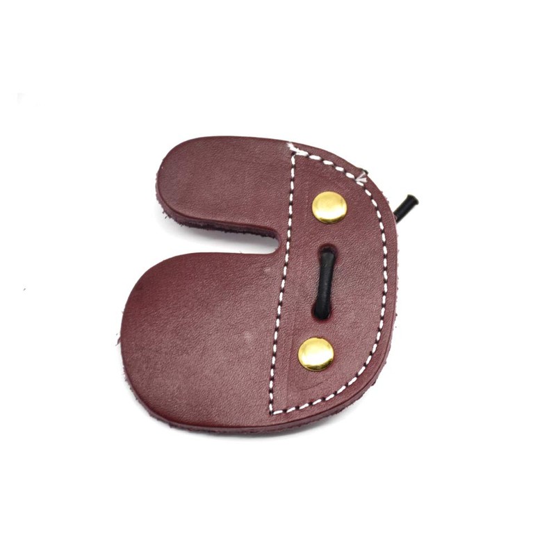Windfulogo Cow Leather Archery Finger Tab Long Bow Hand Protector