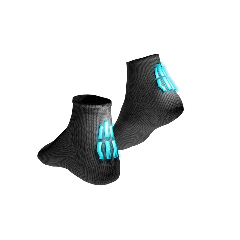 UYN Biking, Calza Tecnica Per Ciclismo Uomo, Black/Yellow Fluo, 39-41