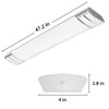 ANTLUX 4FT LED Flush Mount Puff Lights, 40W 4500LM, 5000K