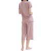 Joyaria Capri Cooling Pajamas for Women Night Sweats Ldies Bamboo
