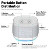 Sound Machine & Clock with Bluetooth 5.4, 14 Soothing White