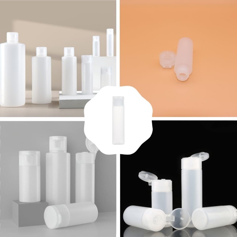 Changyeah10 Pcs Flip Top Squeeze Bottle Liquid Squeeze Bottles,Travel Size