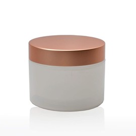 8 oz / 240 ml Natural Double Wall Plastic (BPA Free) Refillable Jar with Metallic Lid - (24 pack)