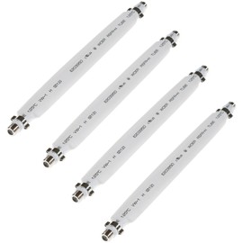 POPPSTAR 4 x 21.5 cm SAT Window Feed-Through (2 mm Window Feed-Through Satellite Cable Flat) Coupling F-Connector Gold-Plated Contacts White
