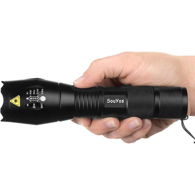 Souyos Military Grade Flashlight 2000 Lumen 5 Modes Water Resistant