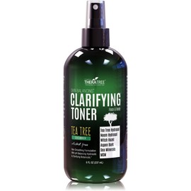 Oleavine Terratree Clearing Toner with MSM Tea Tree & Neem Hydrosol - Alcohol-free complexion conditioning pore reduction and oil control for face and body 8 Fl Oz / 올레아빈 테라트리 클리어링 토너와 MSM 티트리 & 님 하이드로솔 - 얼굴과 몸을 위한 무알코올 안색 조절 모공 축소 및 오일 컨트롤 8 Fl Oz