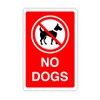 Safety First Display LTD No dogs sign - 1.2mm Rigid