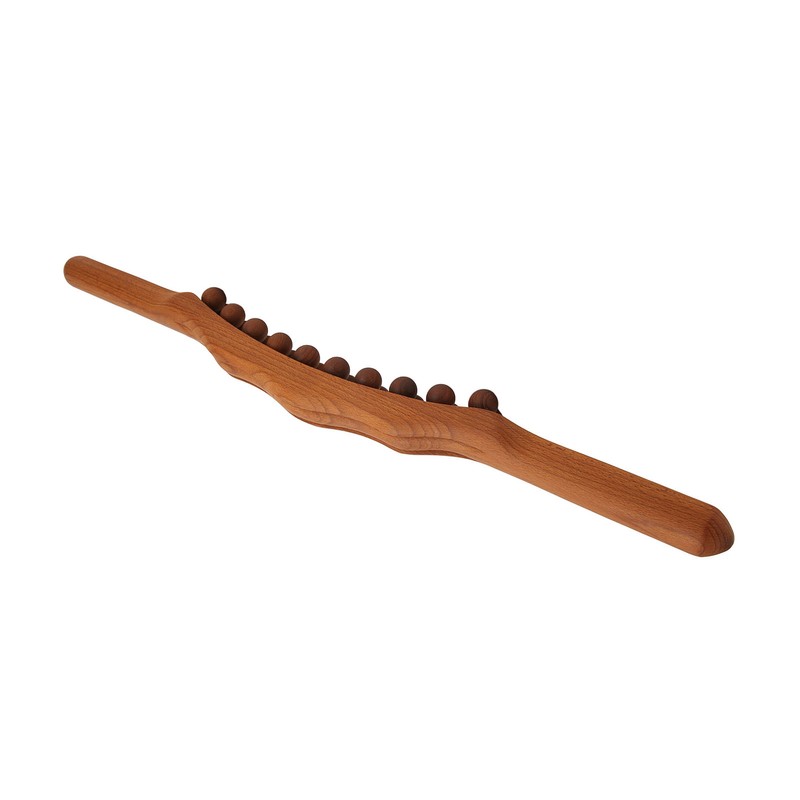 20 Bead Wood Massage Stick Full Body Universal Ergonomic Scraping
