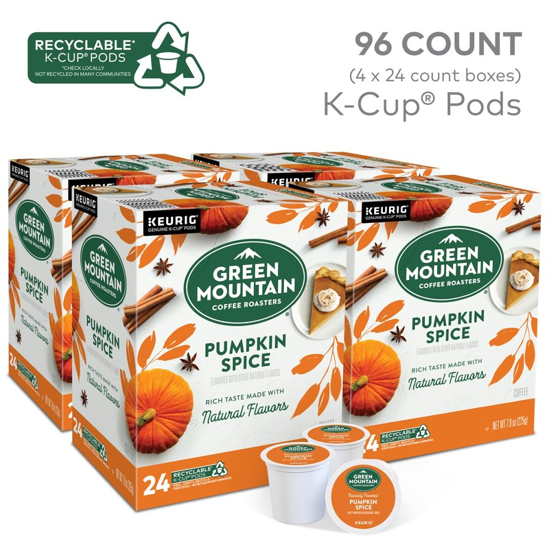 Green Mountain Coffee Roasters Pumpkin Spice Coffee, Keurig Single-Serve K-Cup