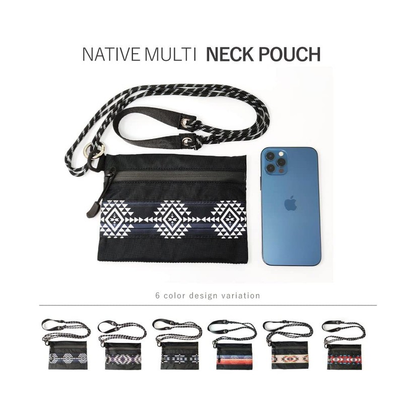 TRIUMPHAL Men's Women's Neck Pouch, Smartphone Pouch, Shoulder Bag, Native