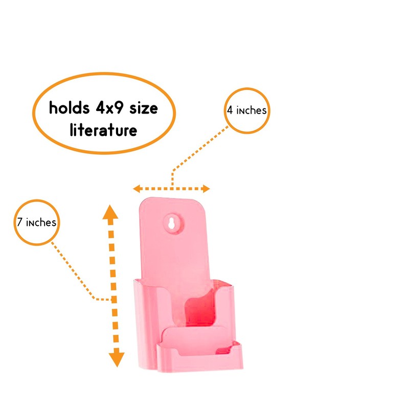 Source One 6 Pack Pink Deluxe 4 Inch Wide Trifold