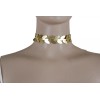 Fashion Jewelry Women Fashion Jewelry Choker Necklace Gold Faux Leather