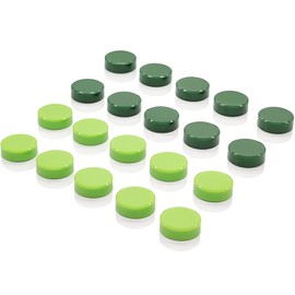 ZDZBLX Fridge Magnets 20 Pack, Strong Refrigerator Magnets Small Round Heavy Duty Magnets for Whiteboard, Cute Green Mini Decorative Magnet for Fridge, Locker, Map, Office, Classroom, Home & Kitchen