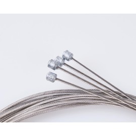 Generic 4 pcs Bike Shift Cable, Bike Shifter Cable，Stainless Steel Shift line， Bike Shift Wire Kit for Mountain and Road Bicycle, for Free 4 End Caps, 2.1m