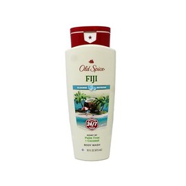 Old Spice Body Wash para hombres, Fresher Fiji Scent, Fresher Collection, 16 onzas líquidas (paquete de 4)