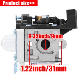 YOFMOO Carburetor for Zama RB-K93 Echo GT-225 GT-225i GT-225L GT-225SF PAS-225 PE-225 PPF-225 PPF-235ES SHC-225 SHC-225S SRM-225 SRM-225i SRM-225U