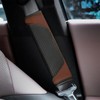 AUCELI 2PCS Car Seat Belt Cover, Carbon Fiber Seatbelt Shoulder