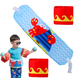 Kids Swim Belt | Swimming Kids Waist Belt with Arm Float | Adjustable Water Activities Safety Exerciser for Lake Sea River Pool Beach Vacation Boys Girls