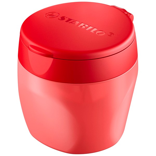 STABILO woody 3-in-1 Robust Can Sharpener for Extra Thick Pencils Red