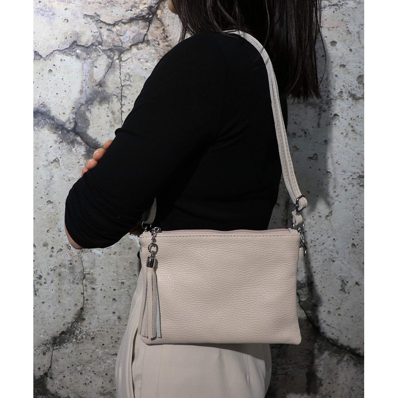 SH Leder Real Leather Shoulder Bag, Clutch Bag, Small Evening