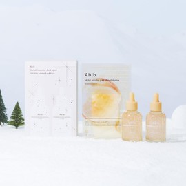 Abib Glutathione Soom Planning Set: 2 x 1.7 fl oz (50 ml) Serums + 5 Sheet Masks, Abib Korean Cosmetics, Skin Care Set, Dry Skin Care, Clear Skin, Suitable for Dark Skin