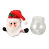 3pcs Christmas Candy Jars Transparent Clear Plastic Biscuits Jars Decorative