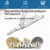 Lock Pick Key Decoder,Stainless Steel Master Key Decoder,Lock Picking Kit,Lock