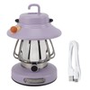 Retro Rechargeable Camping Lantern Infinite Dimming 3 Level Color Temperature