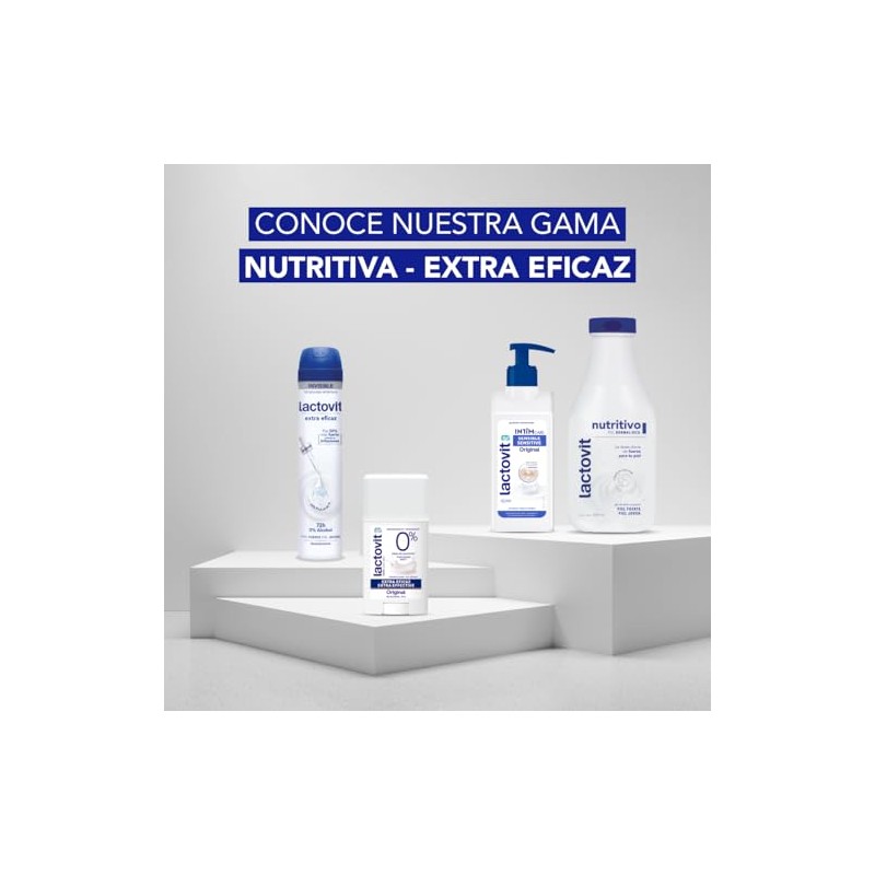 Lactovit Original Desodorante Barra Piel Normal-Seca Extra Eficaz 3x60 ml