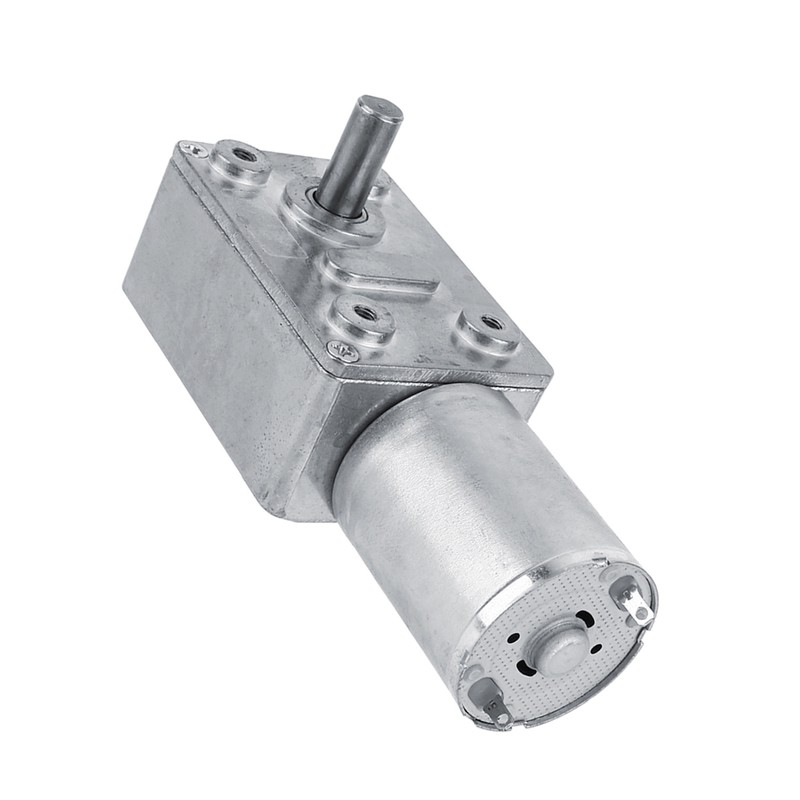 Reversible High Torque Worm Geared Motor DC 12V Reduction Motor(5RPM)