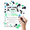 ANYEMW 4x6 Jump Birthday Invitations, Trampoline Party Invitations, Invitation Cards,