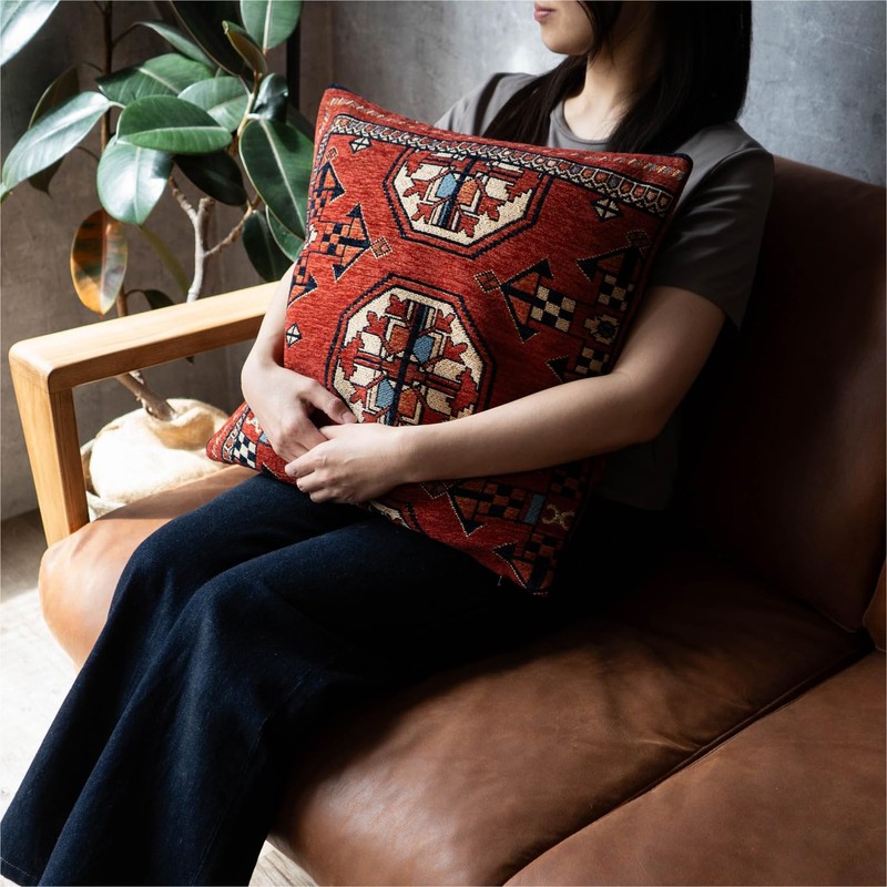 Sayang Sayang Bohala Turkmen Throw Pillow Case Rug Cardo 45x45