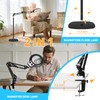 KMDES 12X&30X Floor Magnifying Glass with Light and Stand, 2