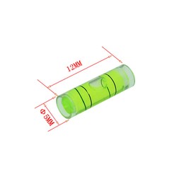 The Yan He 6x Green Horizontal Bubble Level (095040) - PMMA Material, 45mm Accuracy, Ideal for LCD Mounts, Set-Top Boxes, Frame & Mural Leveling