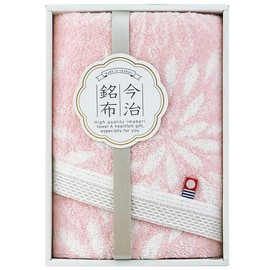Showa Nishikawa Imabari Towel Gift Face Towel 1 Piece Japan Meifu Hanagoromo Towel (F/T1 Sheet, Pink)