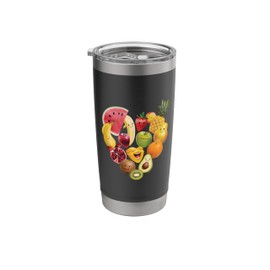 Funny Fruits Collage Stainless Steel Insulated Tumbler