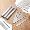 Hicarer 100 Pcs 8" Floor Scrapers Blade Replacements, Angled Demolition