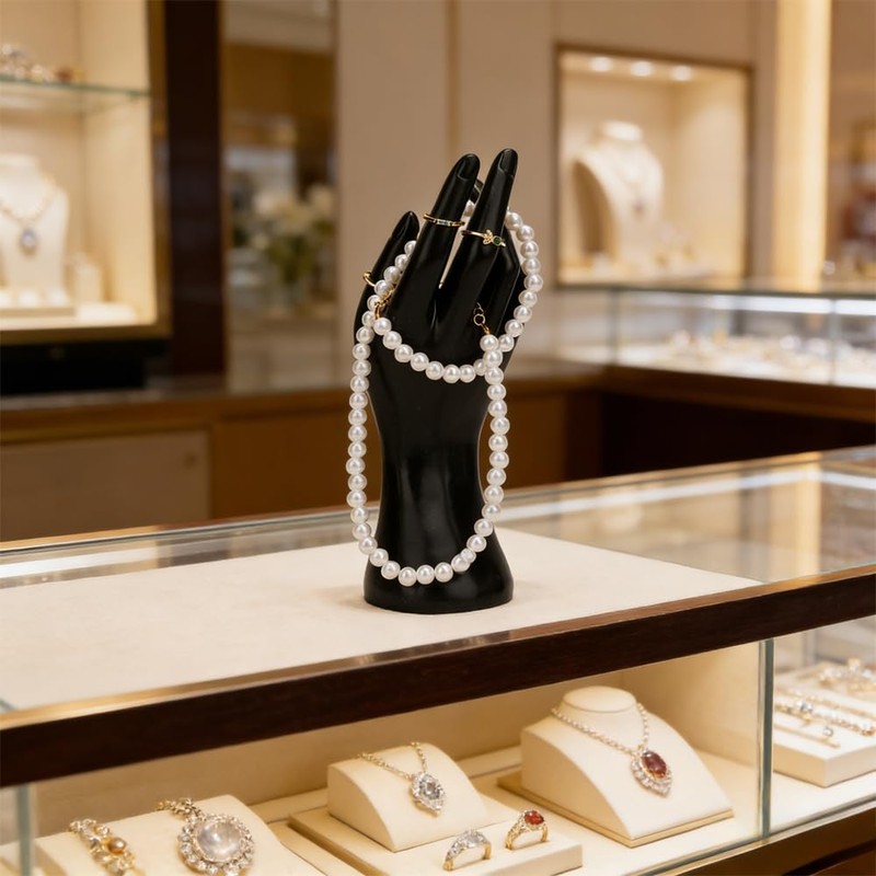 4 Pack Female Mannequin Hand Jewelry Display Holder Stand Jewelry